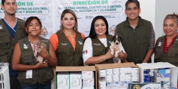 Blanca Merari entrega equipos e insumos para proteger y garantizar trato justo a los anímales