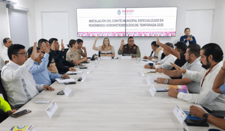Comité Municipal Especializado en Fenómenos Hidrometereológicos es instalado en Isla Mujeres