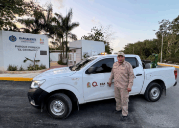 Refuerza Atenea Gómez acciones de nebulización para proteger la salud de las familias de Isla Mujeres