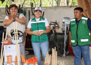 Blanca Merari fortalece los Servicios Públicos en Leona Vicario con entrega de herramientas y equipo
