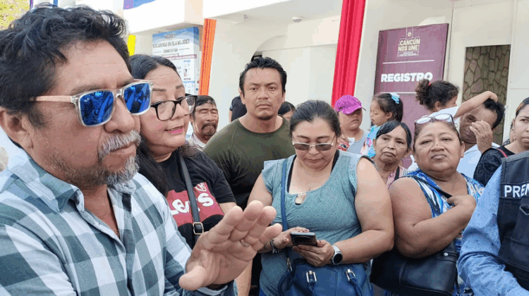 Habitantes de Cuna Maya protestan por alto cobro de presunto propietario de la tierra