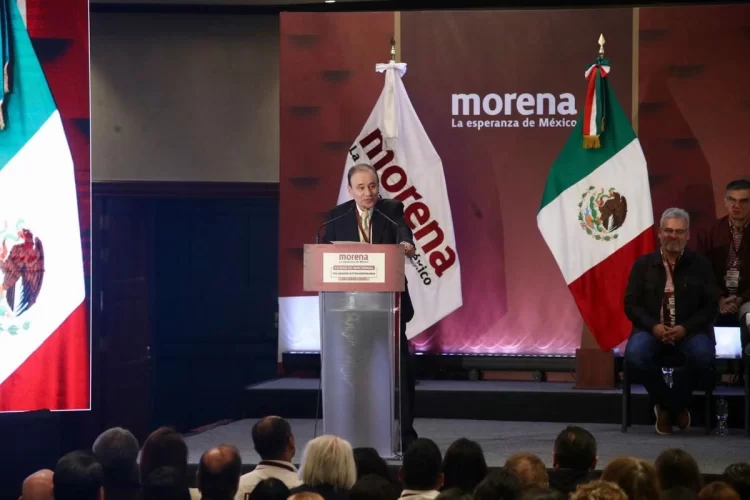 Pide Alfonso Durazo evitar las fracturas en Morena durante sesión del Consejo Nacional