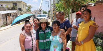 Blanca Merari supervisa acciones de limpieza en colonia La Fe