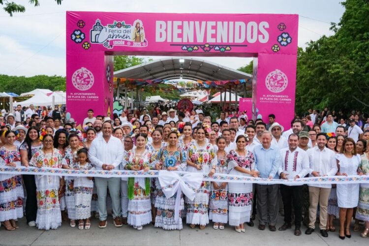 Inauguran Mara Lezama y Estefanía Mercado la Feria del Carmen 2025