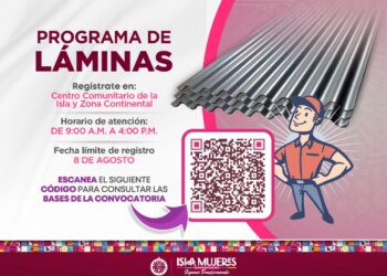 Lanza Gobierno de Isla Mujeres convocatoria del nuevo Programa de Láminas para apoyar a familias