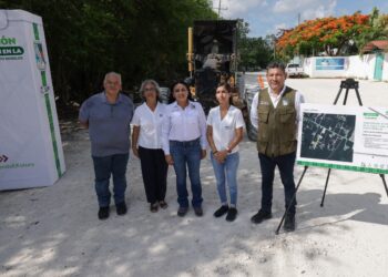 Blanca Merari cumple su palabra al iniciar la segunda fase de pavimentación de la calle 5 sur