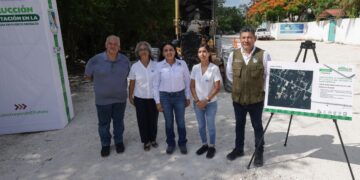 Blanca Merari cumple su palabra al iniciar la segunda fase de pavimentación de la calle 5 sur