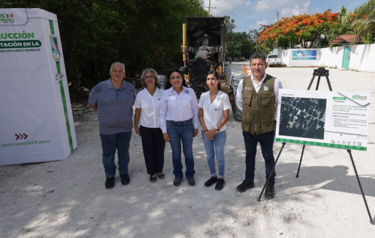 Blanca Merari cumple su palabra al iniciar la segunda fase de pavimentación de la calle 5 sur