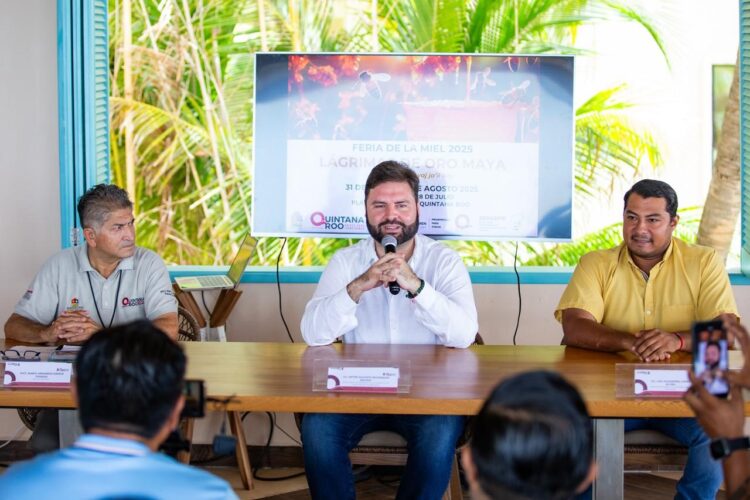 Anuncian en Playa del Carmen la Feria de la Miel 2025 “Lágrimas de Oro Maya”