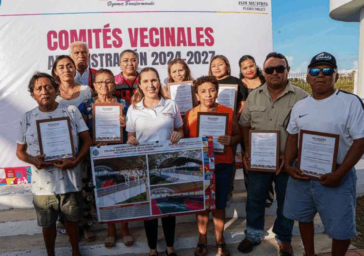 Instala Gobierno de Isla Mujeres Comités Vecinales en la colonia Salina Grande y La Caribeña