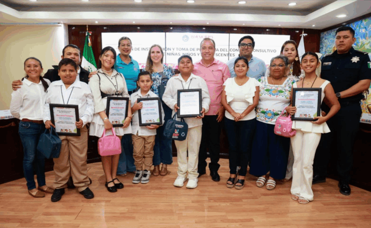 Fomenta Gobierno de Isla Mujeres la participación de la niñez en las políticas públicas con instalación del Consejo Consultivo de Niñas, Niños y Adolescentes
