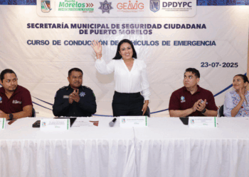 27 operadores de Puerto Morelos concluyen Curso de Capacitación de Conducción de Vehículos de Emergencia