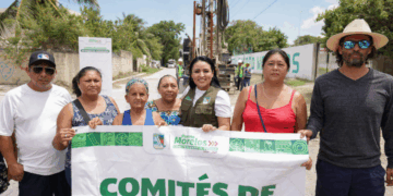 Blanca Merari pone en marcha programa de construcción de pozos pluviales en Puerto Morelos