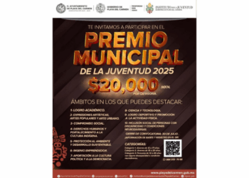 Convocatoria al Premio Municipal de la Juventud 2025 en Playa del Carmen es lanzada