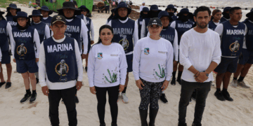 Blanca Merari agradece a servidores públicos y personal de la armada que colaboró en nueva jornada de "Todos contra el sargazo"