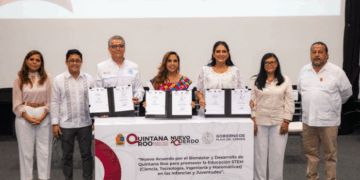 Inauguran Mara Lezama y Estefanía Mercado en Playa del Carmen el primer Centro STEM de Quintana Roo