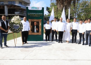 Puerto Morelos rinde homenaje a Miguel Hidalgo y Costilla en su 214 aniversario luctuoso