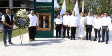 Puerto Morelos rinde homenaje a Miguel Hidalgo y Costilla en su 214 aniversario luctuoso