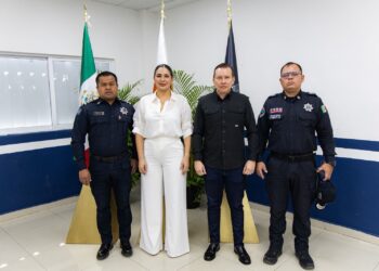 Estefanía Mercado reafirma su compromiso con la seguridad y la construcción de la paz en Playa del Carmen