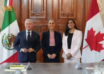 Recibe Sheinbaum a la canciller y al ministro de Finanzas de Canadá