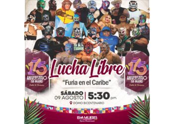 Gobierno Municipal invita a las familias isleñas a la función de lucha libre “Furia en el Caribe”