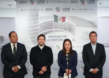 Renán Sánchez celebra desde el Senado la decisión de Claudia Sheinbaum de rechazar el cuarto muelle en Cozumel
