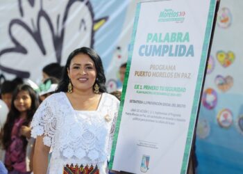 Arrancamos iniciativa “Puerto Morelos en Paz”, palabra cumplida: Blanca Merari