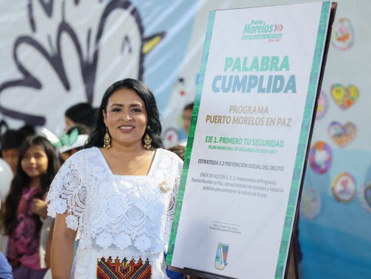 Arrancamos iniciativa “Puerto Morelos en Paz”, palabra cumplida: Blanca Merari