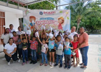 Curso “BaaxLo’Ob PaalaLo’Ob” lleva alegría y diversión al poblado de Francisco May