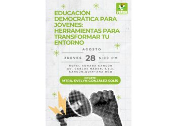 El Partido Verde invita a conferencias magistrales en Cancún