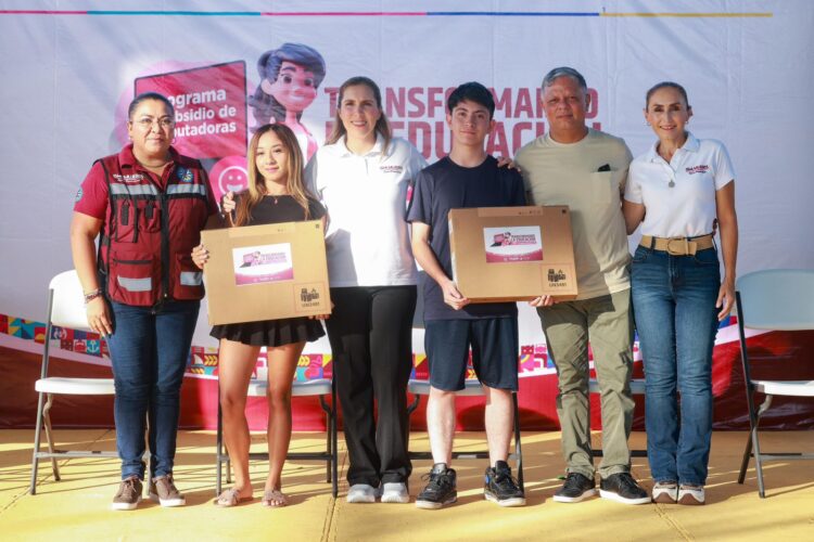 Atenea Gómez Ricalde inicia entrega de computadoras a jóvenes estudiantes de bachillerato y universidad en Isla Mujeres