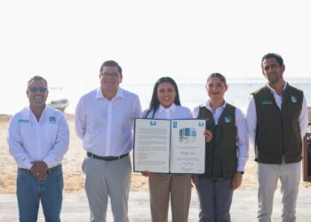 Con orgullo izamos nuevamente la bandera Blue Flag en Playa Sol y Ventana al Mar: Blanca Merari