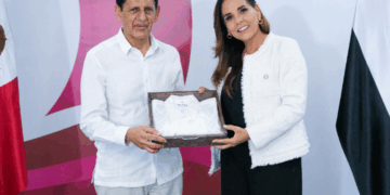 Mara Lezama fortalece relaciones diplomáticas con el embajador de Emiratos Árabes Unidos, Salem Alowais