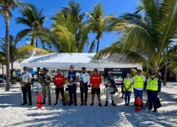 Refuerzan direcciones del Gobierno de Isla Mujeres operativos vacacionales con recorridos en playas y sitios turísticos