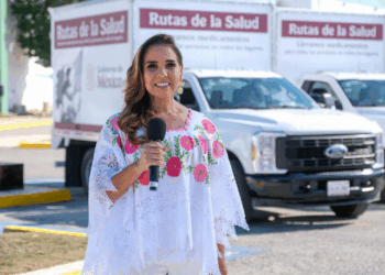 Participa Mara Lezama con la Presidenta Claudia Sheinbaum en el arranque de la Estrategia Nacional de Rutas por la Salud