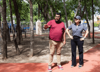 Transforma Estefanía Mercado el primer parque de Villas del Sol en un espacio digno, seguro y lleno de vida