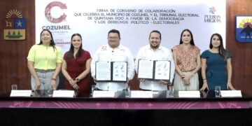 TEQROO y el Ayuntamiento de Cozumel unen esfuerzos por la democracia