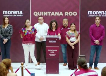 Denuncia Luisa María Alcalde ‘campañas de desprestigio’ durante visita a Cancún