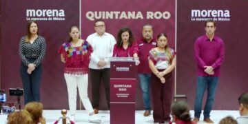 Denuncia Luisa María Alcalde ‘campañas de desprestigio’ durante visita a Cancún