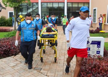 Con simulacro de incendio en hotel, Puerto Morelos se suma a la Jornada Nacional de Protección Civil