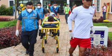 Con simulacro de incendio en hotel, Puerto Morelos se suma a la Jornada Nacional de Protección Civil