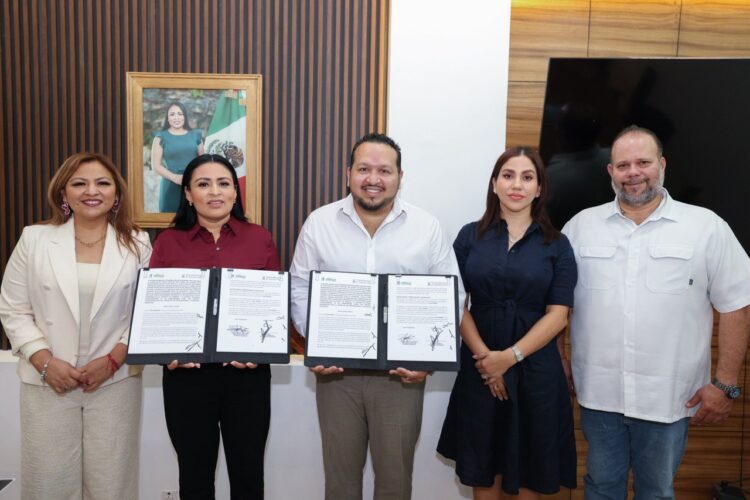 Firman Ayuntamiento y Teqroo convenio a favor de la democracia y los derechos político-electorales de los portomorelenses