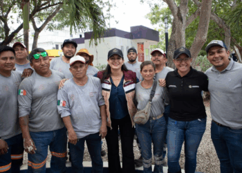Gobierno de Estefanía Mercado desazolva más de 300 pozos de absorción en Playa del Carmen en el último mes