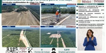 Terminal de Carga del Tren Maya en Cancún, con 13% de avance