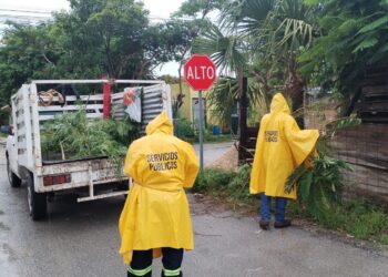 Gobierno Municipal activa plan integral de prevención ante pronóstico de más lluvias en Isla Mujeres