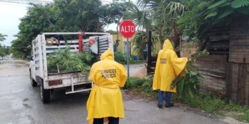 Gobierno Municipal activa plan integral de prevención ante pronóstico de más lluvias en Isla Mujeres