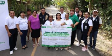 Inaugura Blanca Merari obra que cierra importante circuito pavimentado en Leona Vicario