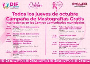 Gobierno de Isla Mujeres anuncia nutrido programa de actividades en el Mes Rosa