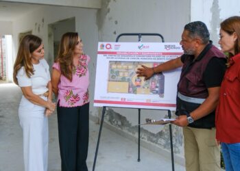 Supervisan Mara y Verónica Lezama Espinosa avances del segundo Centro DIF Pilares de Cancún