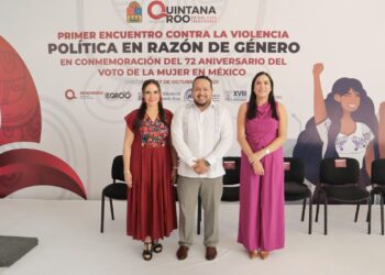 Integrantes del TEQROO asisten al “Primer Encuentro contra la Violencia Política en Razón de Género”
